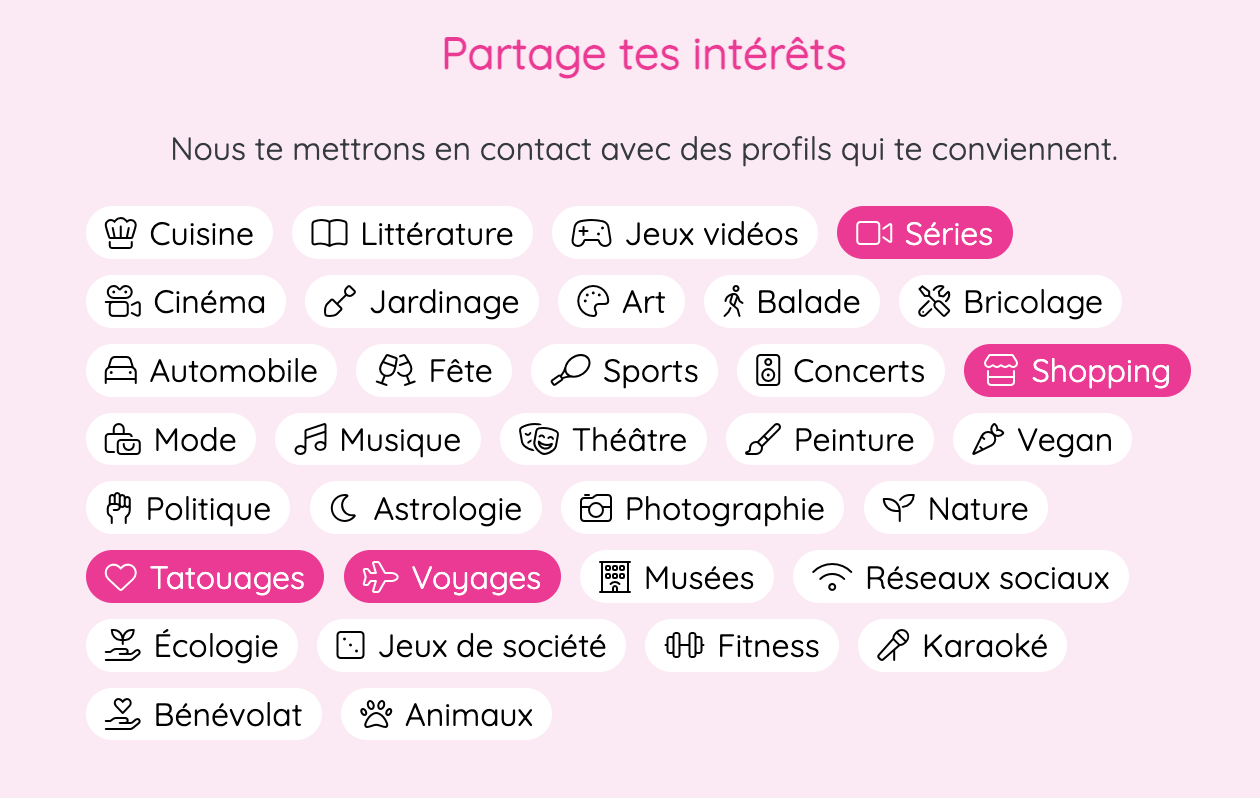 Une conversation typique pendant le test