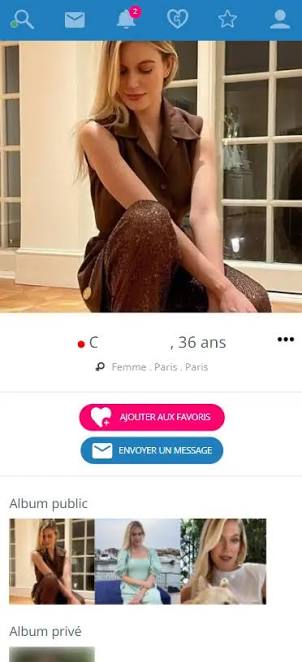 Interface de messagerie ou de conversation