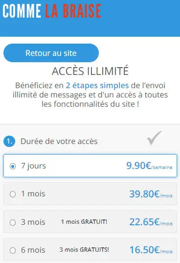 Dernière capture illustrant le parcours utilisateur
