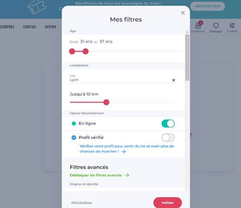 Aperçu de l'interface DisonsDemain