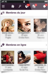 Profil consulté avec options de contact
