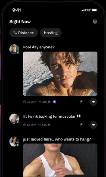 Exemple d'échange dans l'application