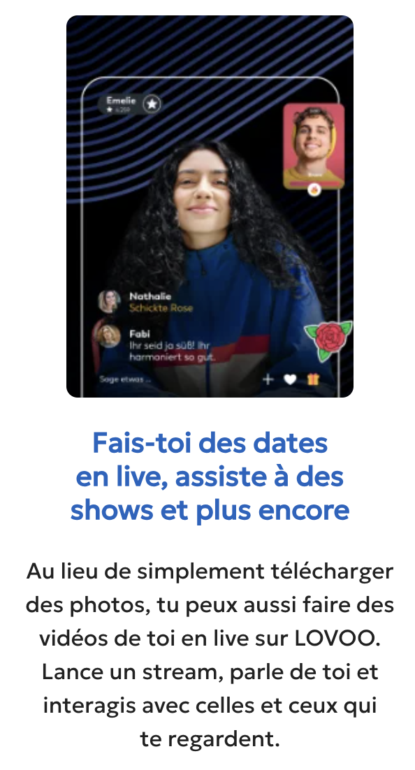Capture d'un profil consulté pendant la phase de test