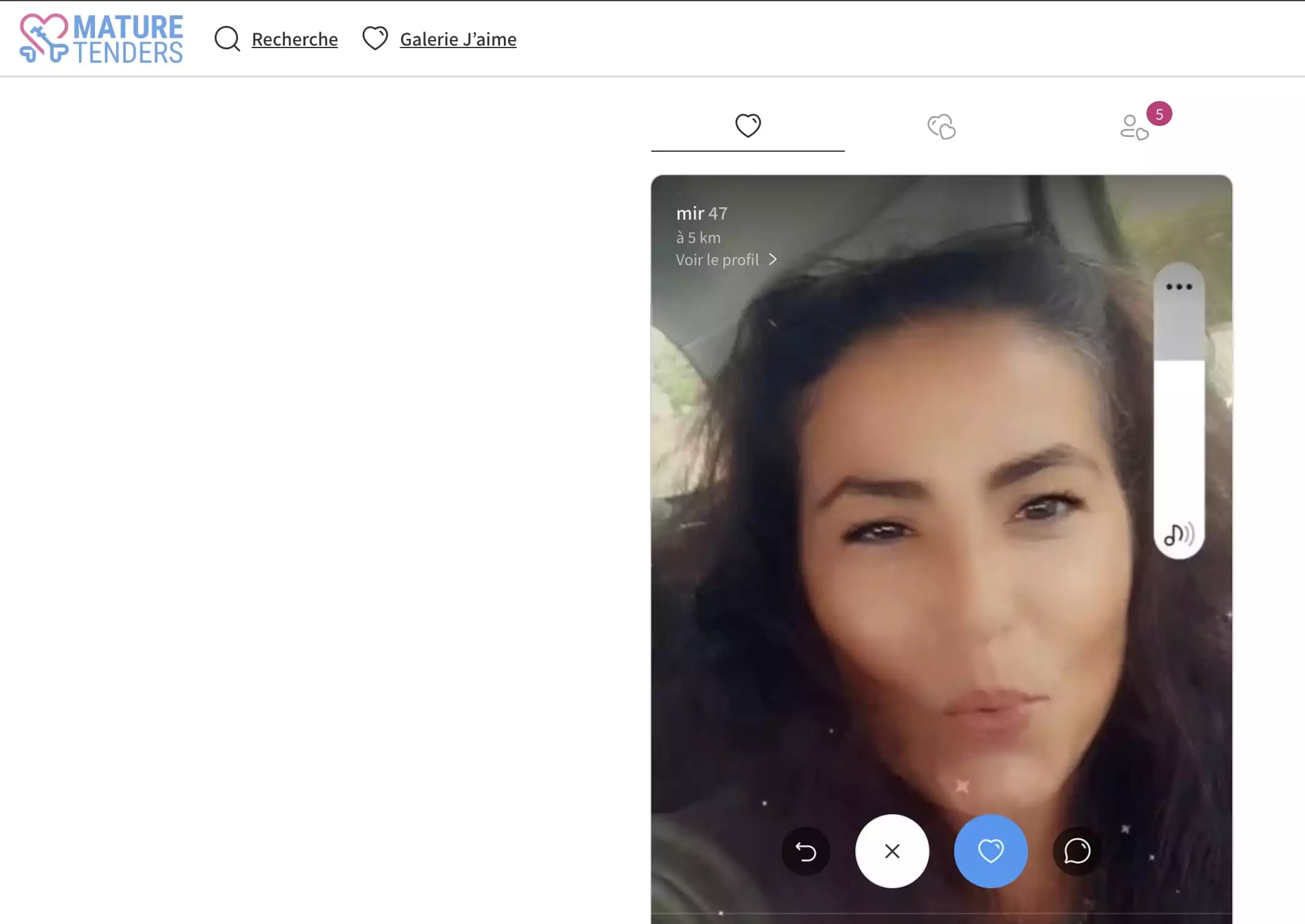 Interface de recherche ou de filtres