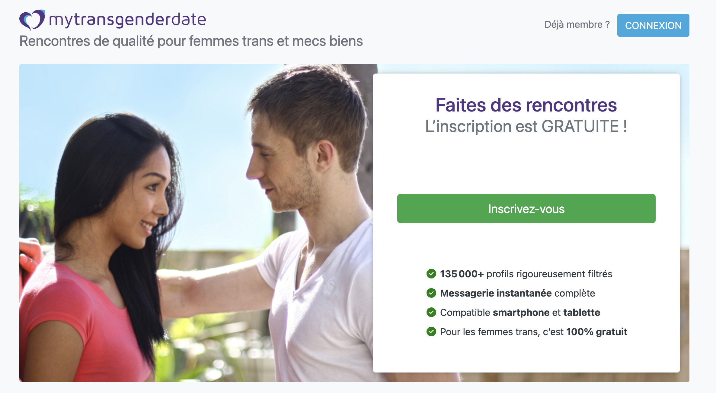 Capture de MyTransgenderDate