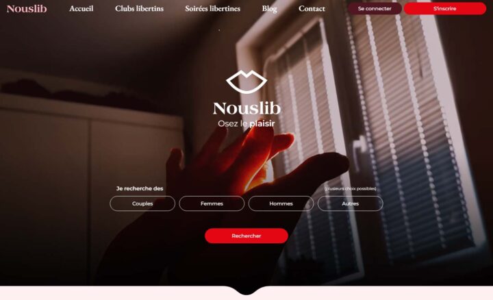 Interface de navigation ou de recherche de profils