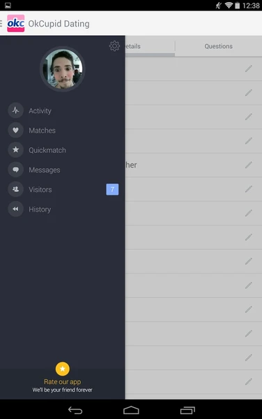 Un match obtenu sur OkCupid