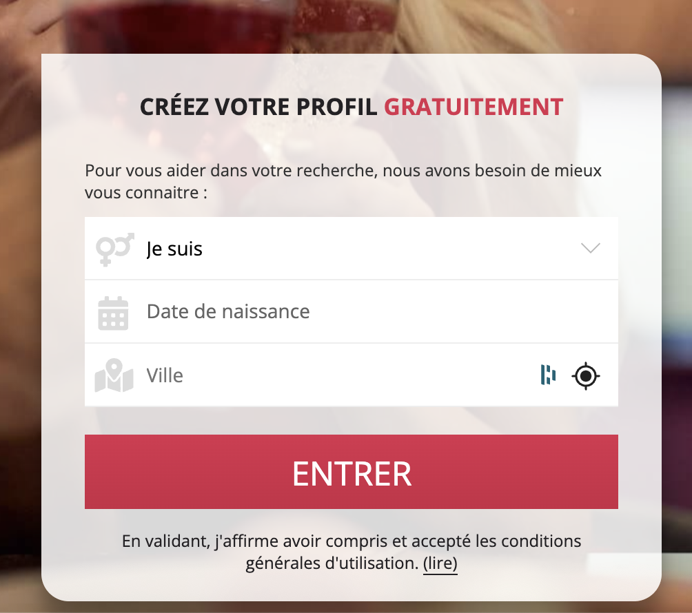 Écran de résiliation du compte
